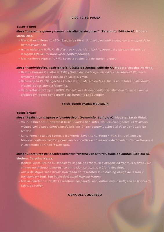 II Congreso Internacional "O que virá". Poéticas y escrituras para construir el presente - 6
